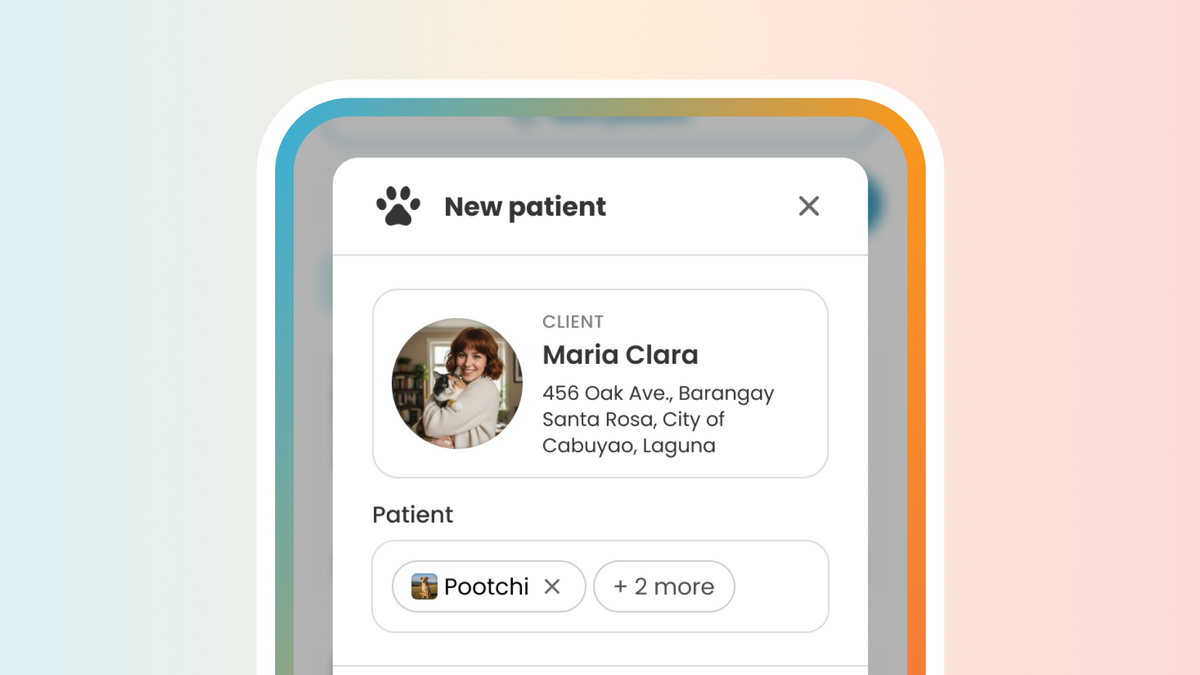 Check-in and triage a new patient in Vetscribe Mobile – Pawnec Philippines
